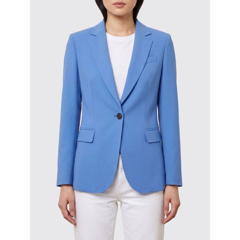 Alberto Biani Jacket Woman Gnawed Blue